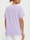 DKNY Damen T-shirt Lila