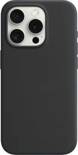 Cti Back Cover Σιλικόνης Μαύρο (iPhone 15 Pro)