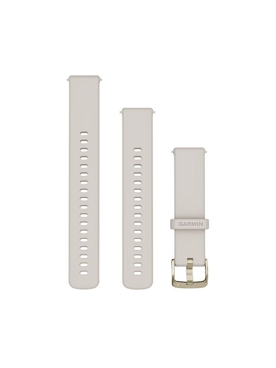 Garmin Armband Beige (GARMIN Quick Release 18 Elfenbeinfarbenes Silikon-Ersatzband ist kompatibel mit ''GARMIN'' Modellen.) Garmin Armband Beige (GARMIN Quick Release 18 Elfenbeinfarbenes Silikon-Ersatzband ist kompatibel mit ''GARMIN'' Modellen.)