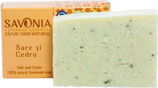 Savonia Χειροποίητο Σαπούνι Salt and Cedar 90gr