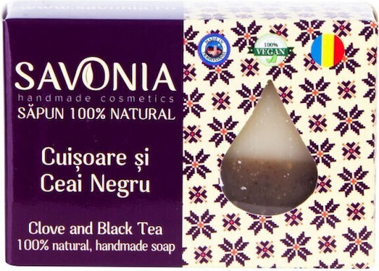 Savonia Χειροποίητο Σαπούνι Pepper and Black Tea 90gr