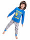 Minions Pijama pentru copii De bumbac Blue/Grey