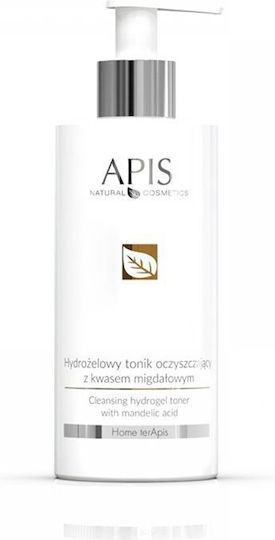 Apis Natural Cosmetics Hydrogel Reinigungsfluid mit Mandelic Acid Gesichtswasser mit Panthenol 300ml