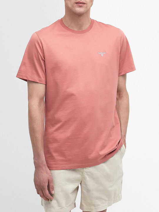 Barbour T-shirt Bărbătesc cu Mânecă Scurtă Coral