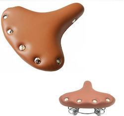 Brown Retro Bicycle Saddle