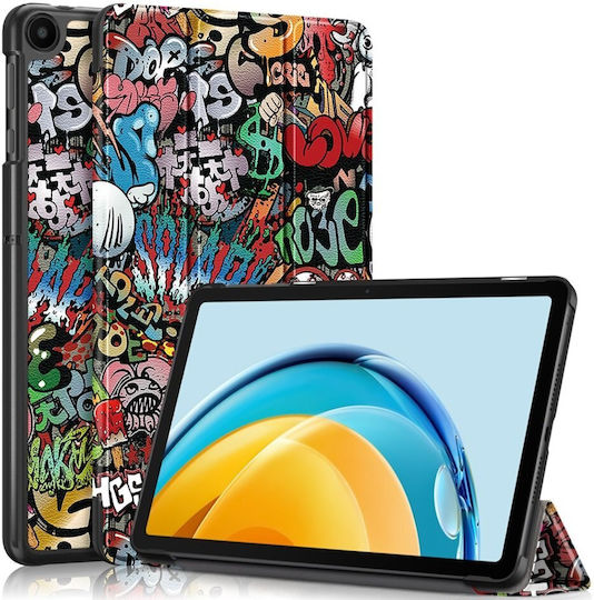 Graffiti Flip Cover Durabilă Multicoloră (Huawei MatePad SE 10.4 2022)