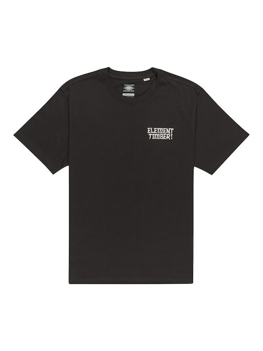 Element Timber X T-shirt Bărbătesc cu Mânecă Scurtă BLACK