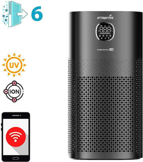 520 WiFi Пречиствател за въздух 50W за помещения 62m²