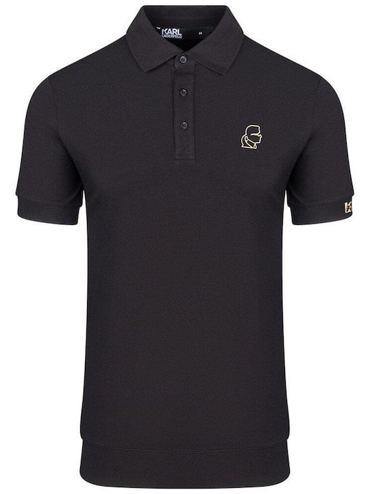 Karl Lagerfeld Men's Blouse Polo Black