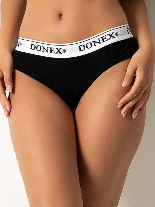 Donex Damen Slip 2Pack Μαύρο