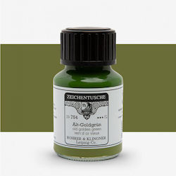 Rohrer & Klingner Rohrer Klingner Calligraphy Ink Alt\-goldgrun Ανταλλακτικό Μελάνι για Πένα Πράσινο