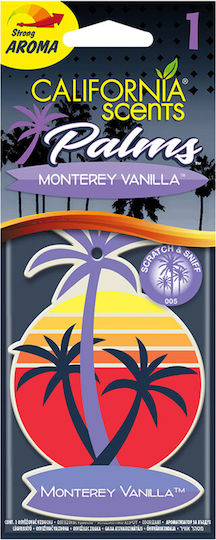 California Scents Αρωματική Καρτέλα Κρεμαστή Αυτοκινήτου Βανίλια