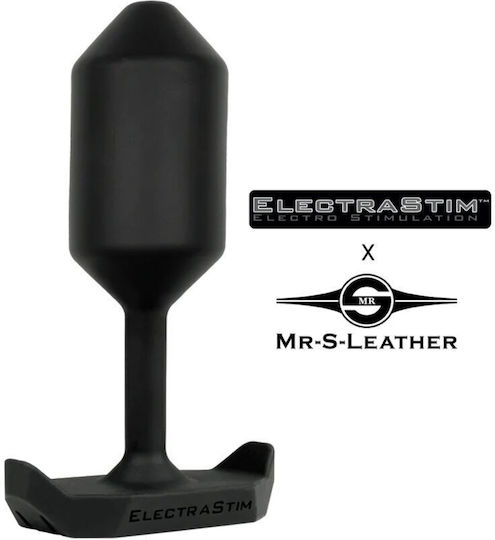 Electrastim Electro Plug Anal Mr-s-leather for Electro-stimulation in Black Color