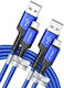Micro-usb Regulär USB 2.0 auf Micro-USB-Kabel Blau 3m 1Stück