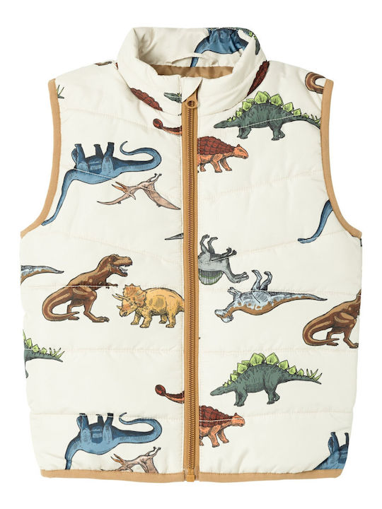 Kids' Casual Jacket Sleeveless Beige