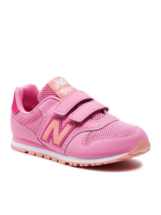 New Balance 500 Παιδικά Sneakers με Σκρατς Ροζ