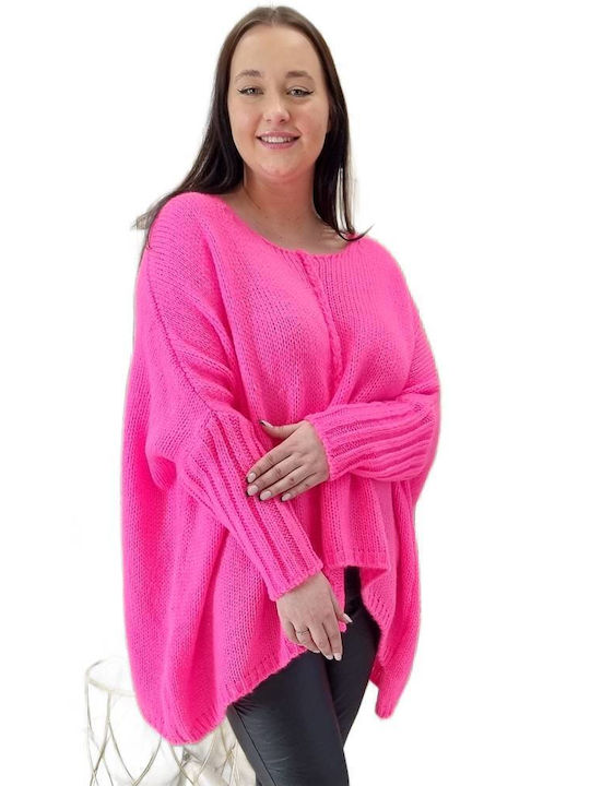 Brak Women's Long Sleeve Sweater Pink