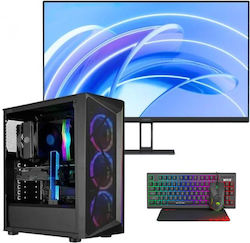 Vengeance Guardian-X82 Cooler Master Edition + Xiaomi A27i IPS Monitor 27″ FHD Gaming Desktop PC (Ryzen 5-4500/16GB DDR4/512GB SSD/Radeon RX 6400/Kein OS)