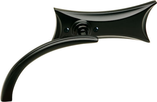 Arlen Ness Motorradspiegel 1Stück Schwarz