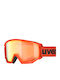 Uvex Athletic Fm Ski & Snowboard Goggles Kids Orange with Lens in Orange Color
