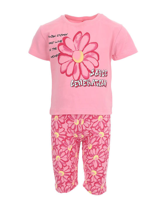 Joyce Kinder-Set mit Leggings Sommer 2Stück Pink