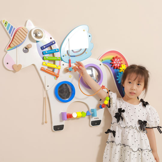 Viga Toys Manipulation Unirosette Montessori Joc Educațional de Cunoștințe din Lemn