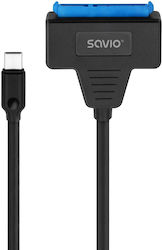 Savio Usb-C 3.1 Gen 1 (M) - Sata (F) USB La SATA Negru