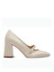 Tamaris Synthetic Leather Beige High Heels