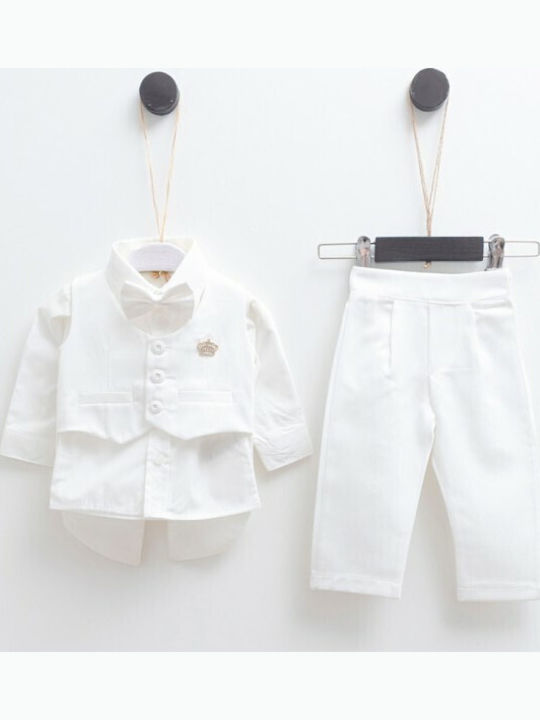 Pugi Baptism Suit White