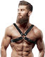 Fetish Submissive Ανδρικό Harness Μαύρο