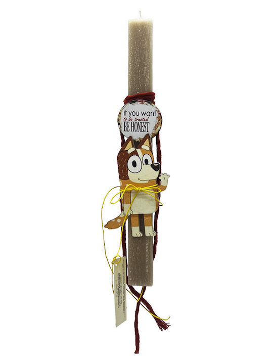 Easter Candle Round Scented Beige