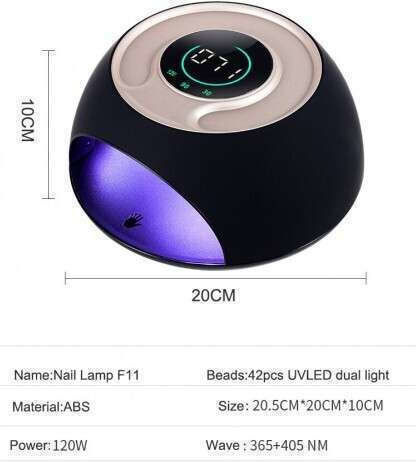 SUN ONE UV F11 Φουρνάκι Νυχιών UV / LED 120W Μαύρο