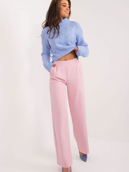 Rue Paris Damen-Sweatpants Rosa