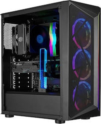 Vengeance Guardian-X49 Cooler Master Edition Gaming Desktop PC (Ryzen 5-5500/32GB DDR4/1.0TB SSD/Radeon RX 6600/No OS)