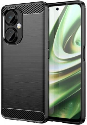 Tpu Carbon Fiber Brushed Задна корица Силикон Черен (OnePlus Nord N30 SE - OnePlus Nord N30 SE)