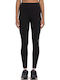 Schulung Frauen Leggings Hochgeschnitten Schwarz