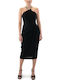 Summer Midi Evening Dress Black