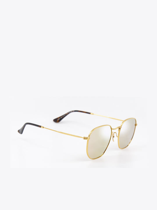 Monte Como Sunglasses with Gold Metal Frame and Gold Mirror Lens 17033 C04