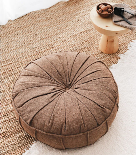 Πουφ Nackenrolle Brown 60x60x20cm
