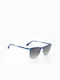 Monte Como Men's Sunglasses with Blue Metal Frame and Gray Gradient Lens 17062 C05