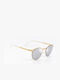 Monte Como Sunglasses with Gold Metal Frame and Silver Mirror Lens 17061 C04