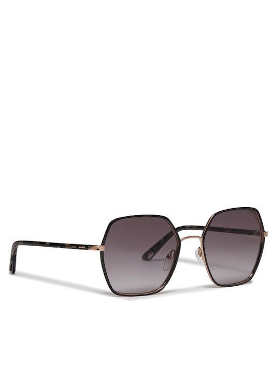 Calvin Klein Sonnenbrillen mit Schwarz Rahmen und Gray Verlaufsfarbe Linse CK21131S 001