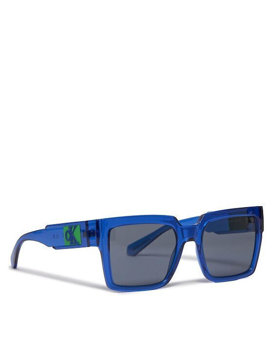 Calvin Klein Γυαλιά Ηλίου με Μπλε Κοκκάλινο Σκελετό και Γκρι Φακό CKJ23622S 400