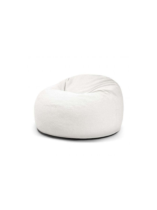 Bean Bag Poof White