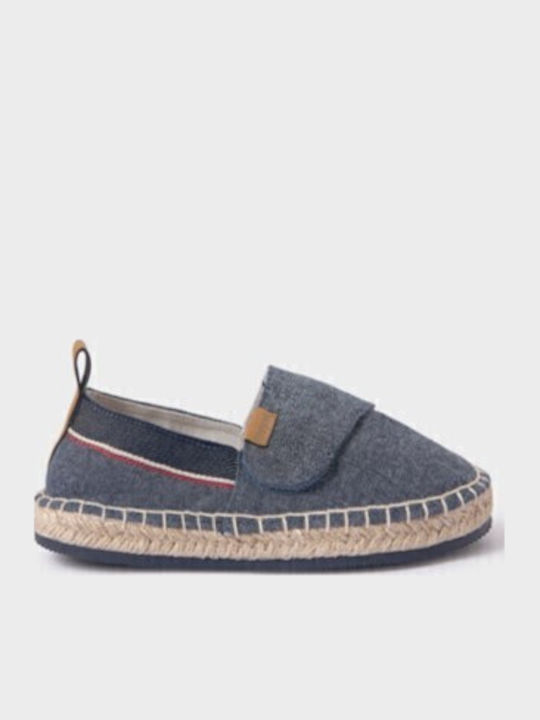 Kids Espradrilles with Hoop & Loop Closure Navy Blue