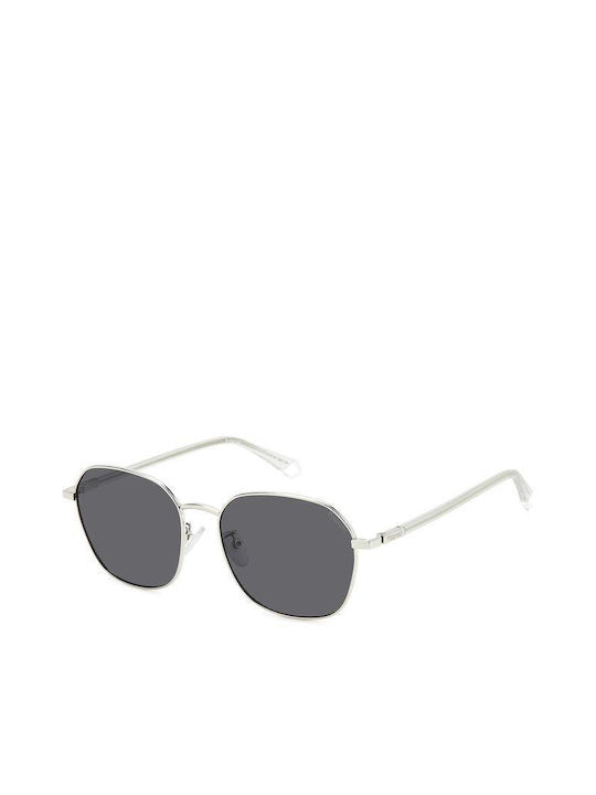 Polaroid Sunglasses with Silver Metal Frame and Gray Lens PLD4168/G 010/M9