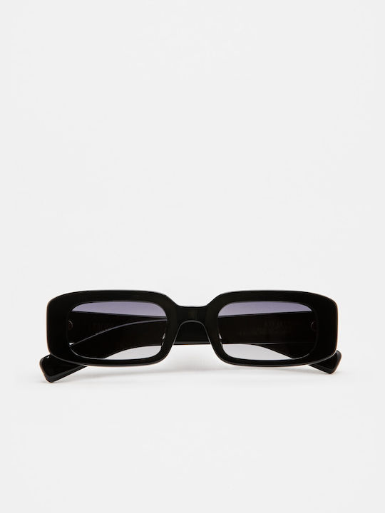 Kaleos Sunglasses with Black Plastic Frame and Gray Lens Belivet 1