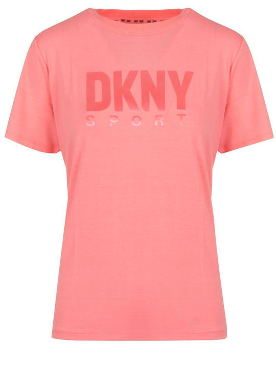 DKNY Damen Sommerliche Bluse Baumwoll Kurzärmel...