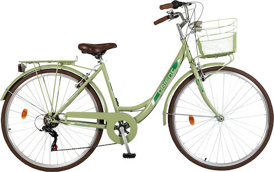 Orient Classic 28" 2024 Πράσινο Ποδήλατο Πόλης με 6 Ταχύτητες