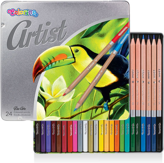 Colorino Farbstift-Set in einer Box 24Stück Packung von 1 Verpackungen